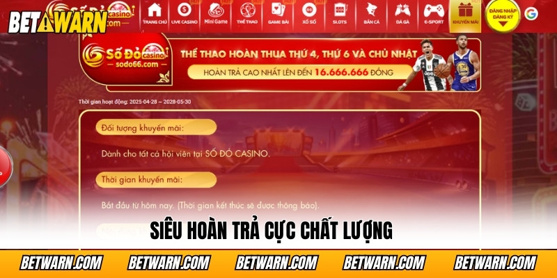 Siêu hoàn trả cực chất lượng
